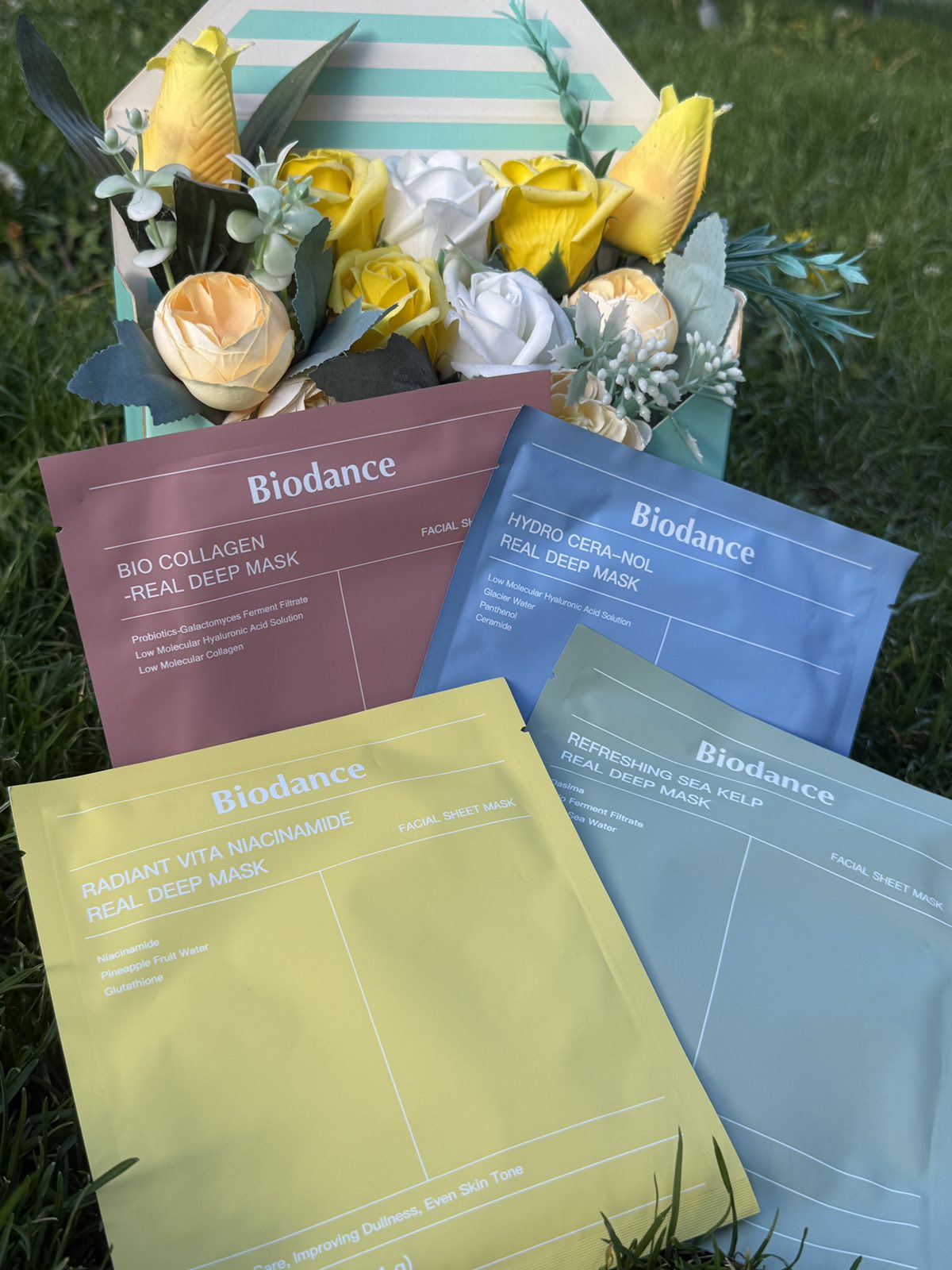 🌸💙🌿💛 BIODANCE Complete Care Бъндъл — 4 маски за пълна грижа на лицето
