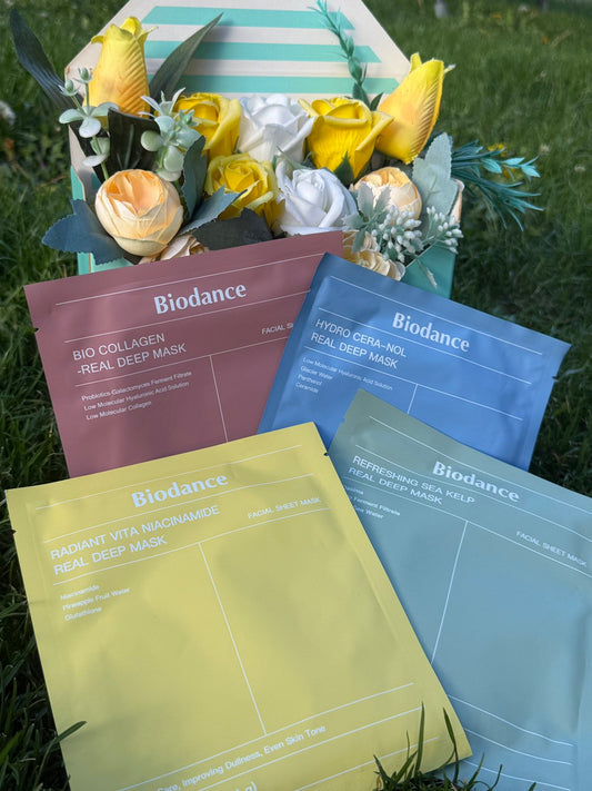 🌸💙🌿💛 BIODANCE Complete Care Бъндъл — 4 маски за пълна грижа на лицето